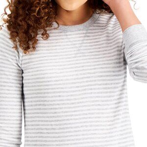 Style & Co Striped Waffle Knit Top - NEW WITH TAGS - SZ L